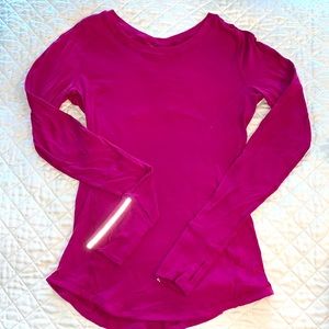 Lululemon Long Sleeve Pink Comfy Cute Detail Shirt